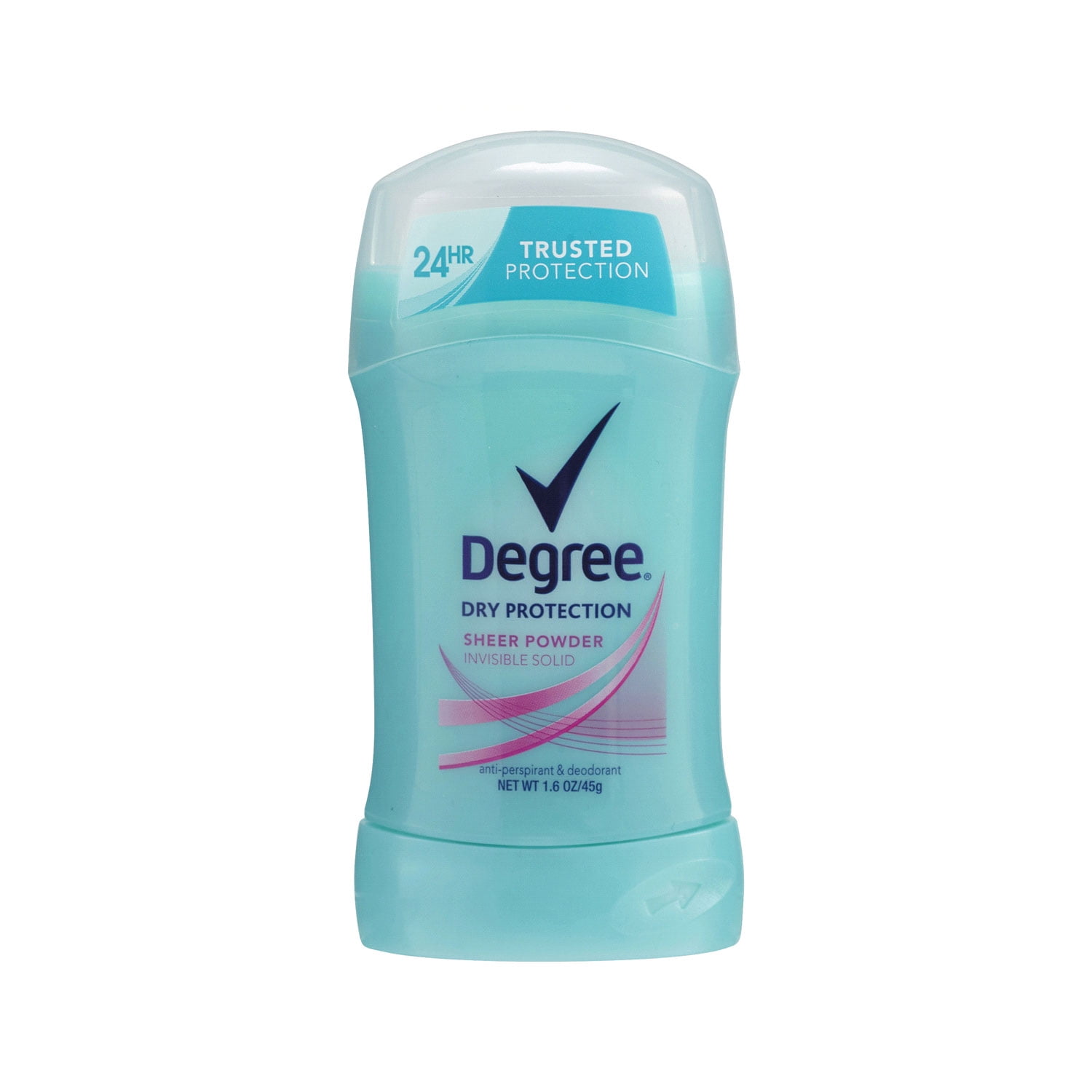 Degree Women Anti Perspirant & Deodorant, Sheer Powder, Invisible Solid 1.6 Oz,Pack of 6