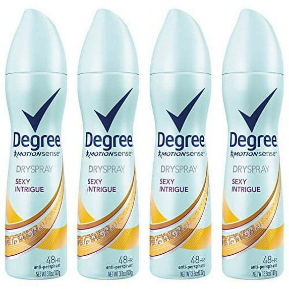 Degree Women Sexy Intrigue MotionSense Antiperspirant Deodorant Dry Spray, 3.8 oz, 4 count