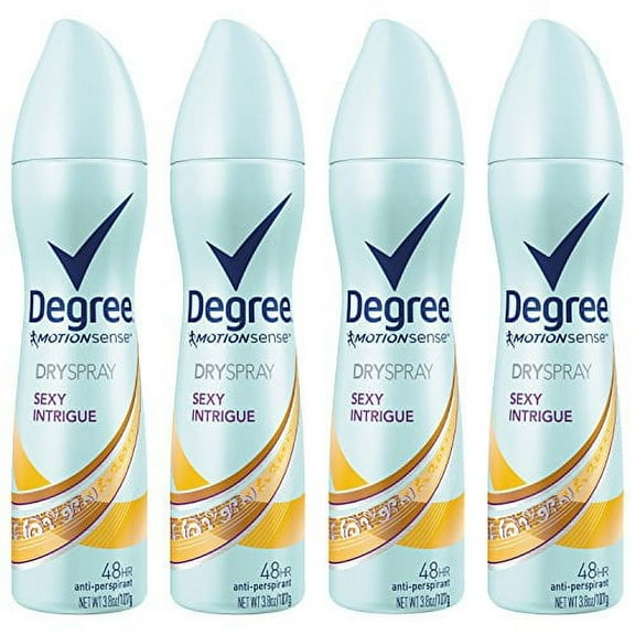 Degree Women Sexy Intrigue MotionSense Antiperspirant Deodorant Dry Spray, 3.8 oz, 4 count