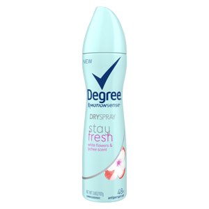 Desodorante antitranspirante en spray seco Degree Women Stay Fresh, White Flowers & Lychee, 3.8 Oz.