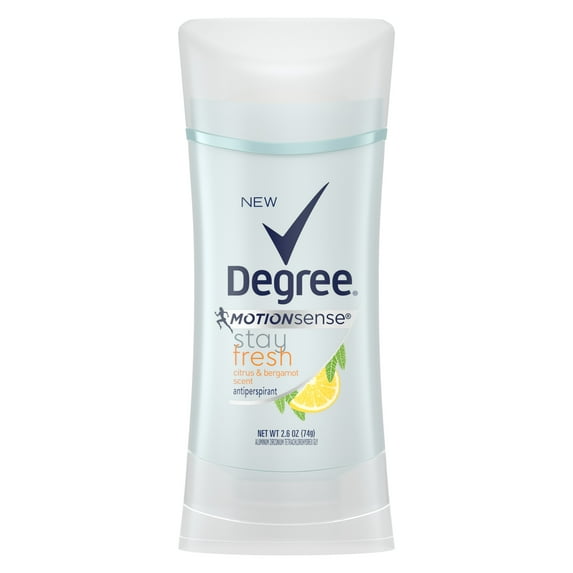 Degree Women Stay Fresh Antiperspirant Deodorant Stick Citrus & Bergamot 2.6 Oz.