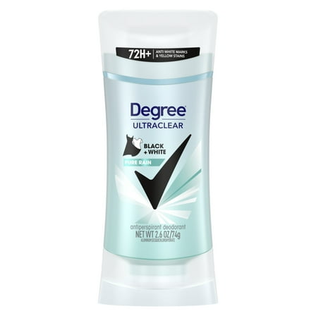 Degree Women UltraClear Antiperspirant Deodorant Black+White Pure Rain 2.6 oz