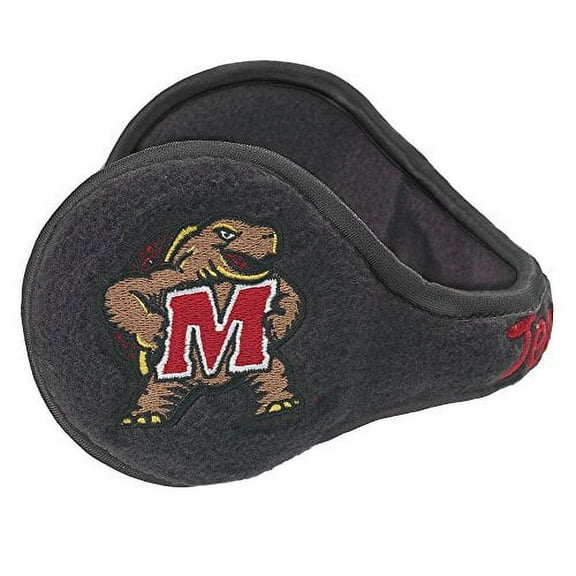Degrees By 180's Unisex NCAA Maryland Terrapins Terps Behind-The-Head Winter Ear Warmer, Black