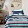 thumbnail image 1 of Degrees of Comfort Blue Twin XL Complete Comforter Sets, Boho Mandala Bed in A Bag,Microfiber Bedding Set with Side Pockets, Matching Decorative Pillow, 6 Piece Navy, 1 of 14