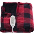 Degrees of Comfort Electric Throw Blanket Red Plaid 50" x 60" Lap