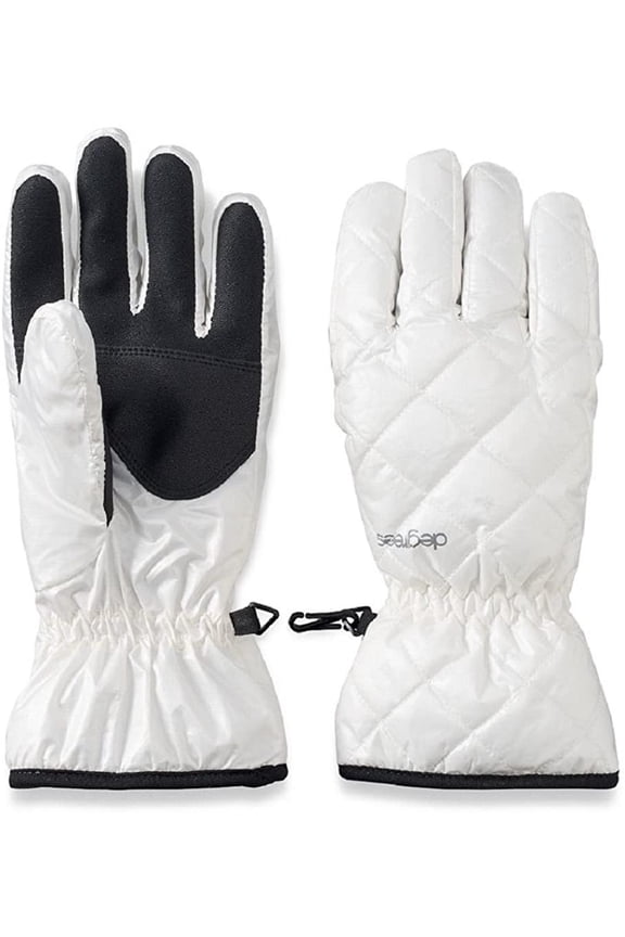 Ladies Puffy Down Tec Touch For iPhone Gloves NEW! Large, White