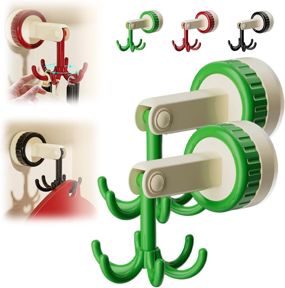 Degrees Rotating Folding Hook, 2024 New Suction Cup Hooks Under