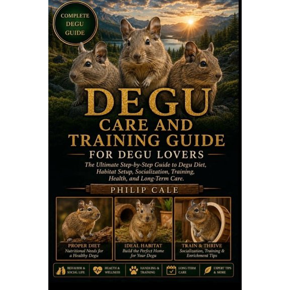 Degu Care and Training Guide: The Ultimate Step-by-Step Guide to Degu Diet, Habitat Setup, Socialization, Training, Heal, (Paperback)