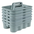 thumbnail image 1 of Dehouse 6-Pack Plastic Cleaning Storage Caddy, Cleaning Supply Carry Caddy, Gray, 1 of 7