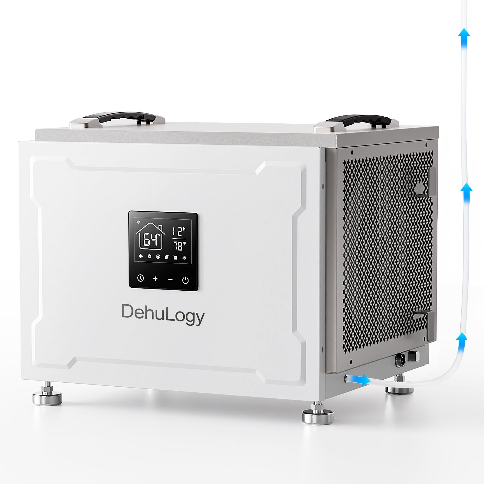 DehuLogy 24 Pints Commercial  Dehumidifier with Pump and Hose for Crawlspace