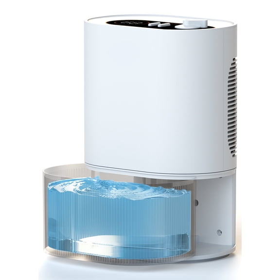 Dehumidifier 120 oz. Large Capacity Tank, Powerful Dehumidifier LED Display with Timer 7-Colour Ambient Light, Auto off, Sleep Mode, Timer, Energy Efficient Cabinet Bathroom 01