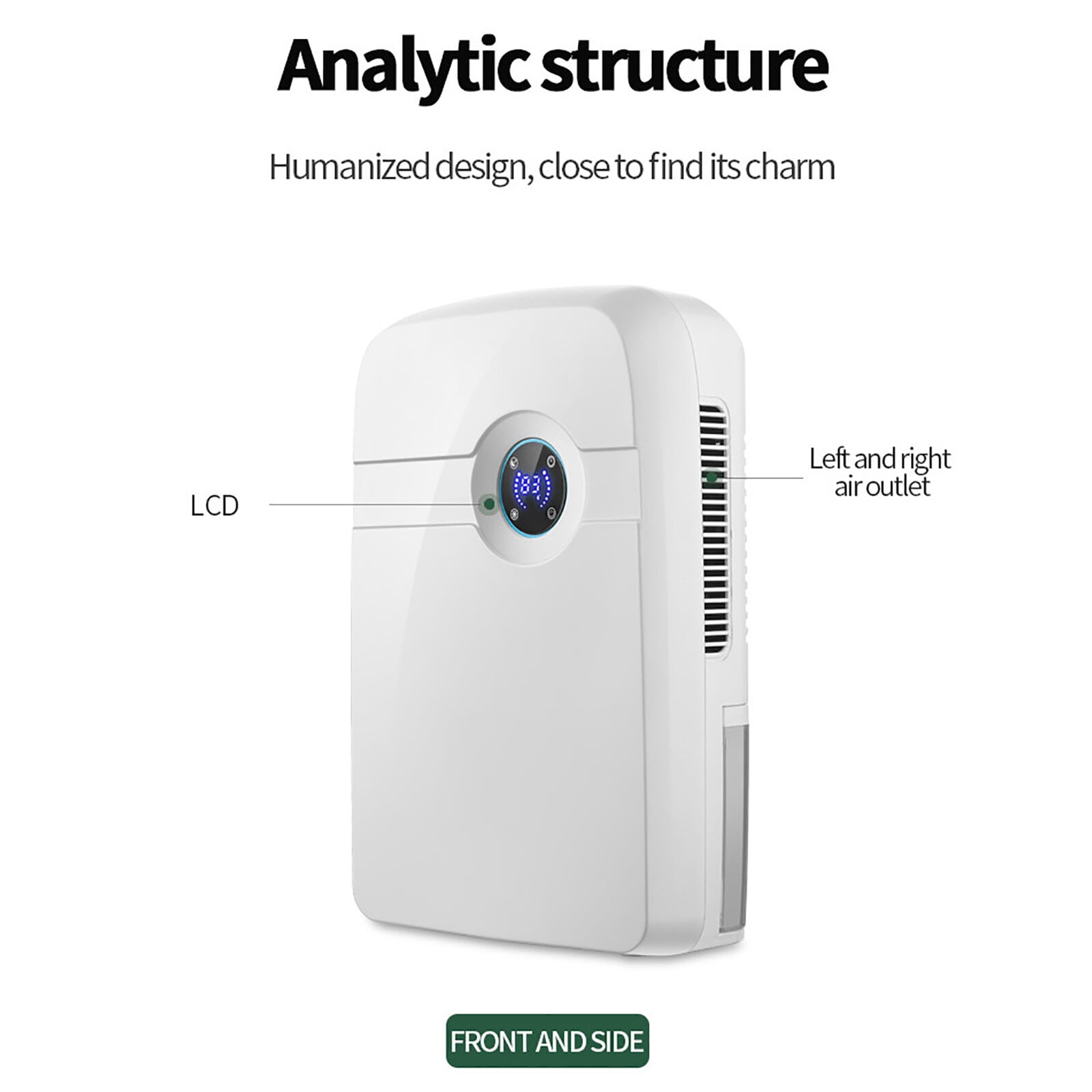 Dehumidifier 2.5L Tank Remote Control Bedroom Wardrobe Garage Wet Air Dryer Used To Remove Moisture In The Air, Dry Clothes