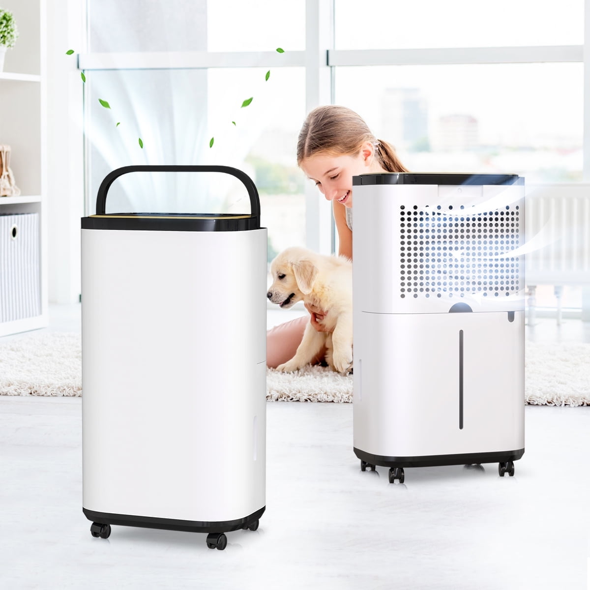 Dehumidifier 30 Pint Max for 2000 Sq ft for Basements, Large Room, Home, Bathroom, Protable ...
