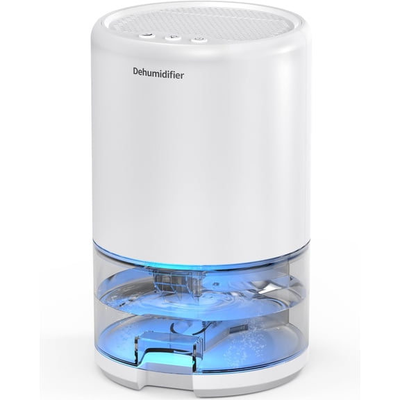 Dehumidifier, 35 oz Small for Home, Bathroom, Bedroom, Closet, Ultra-Quiet with Sleep Mode, 7 Color Lights & Auto Shut Off, Compact Portable RV, Rooms, Basement, Energy Saving