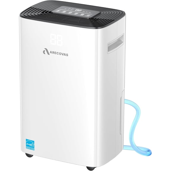 Dehumidifier for Basement 52 Pints Dehumidifiers for Bedroom Bathroom Large Room Home 4500 Sq.Ft Dehumidifier with Drain Hose 2025 Energy Star Certificate Humidity Control 24H-Timer Auto Defrost