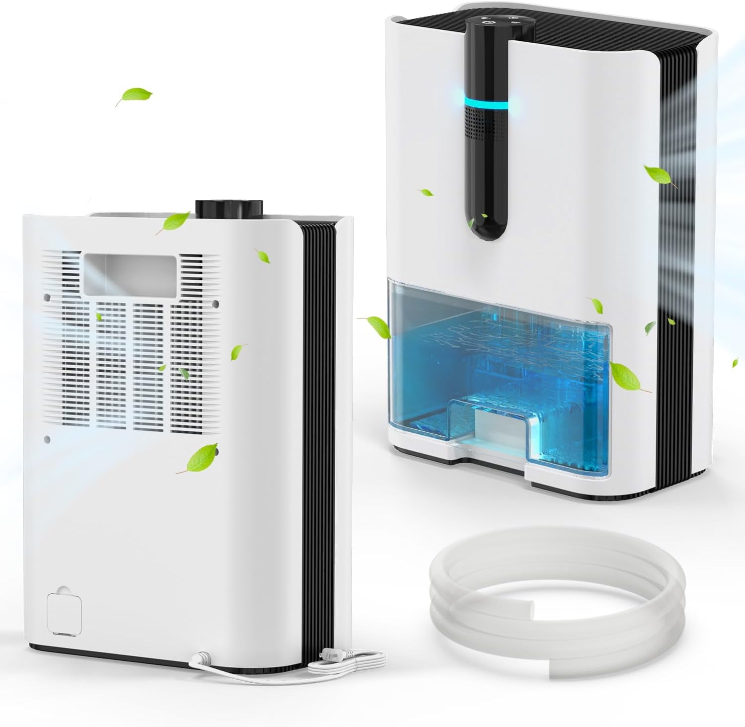 Dehumidifier for Basement with Drain Hose, 850 Sq.Ft Small ...