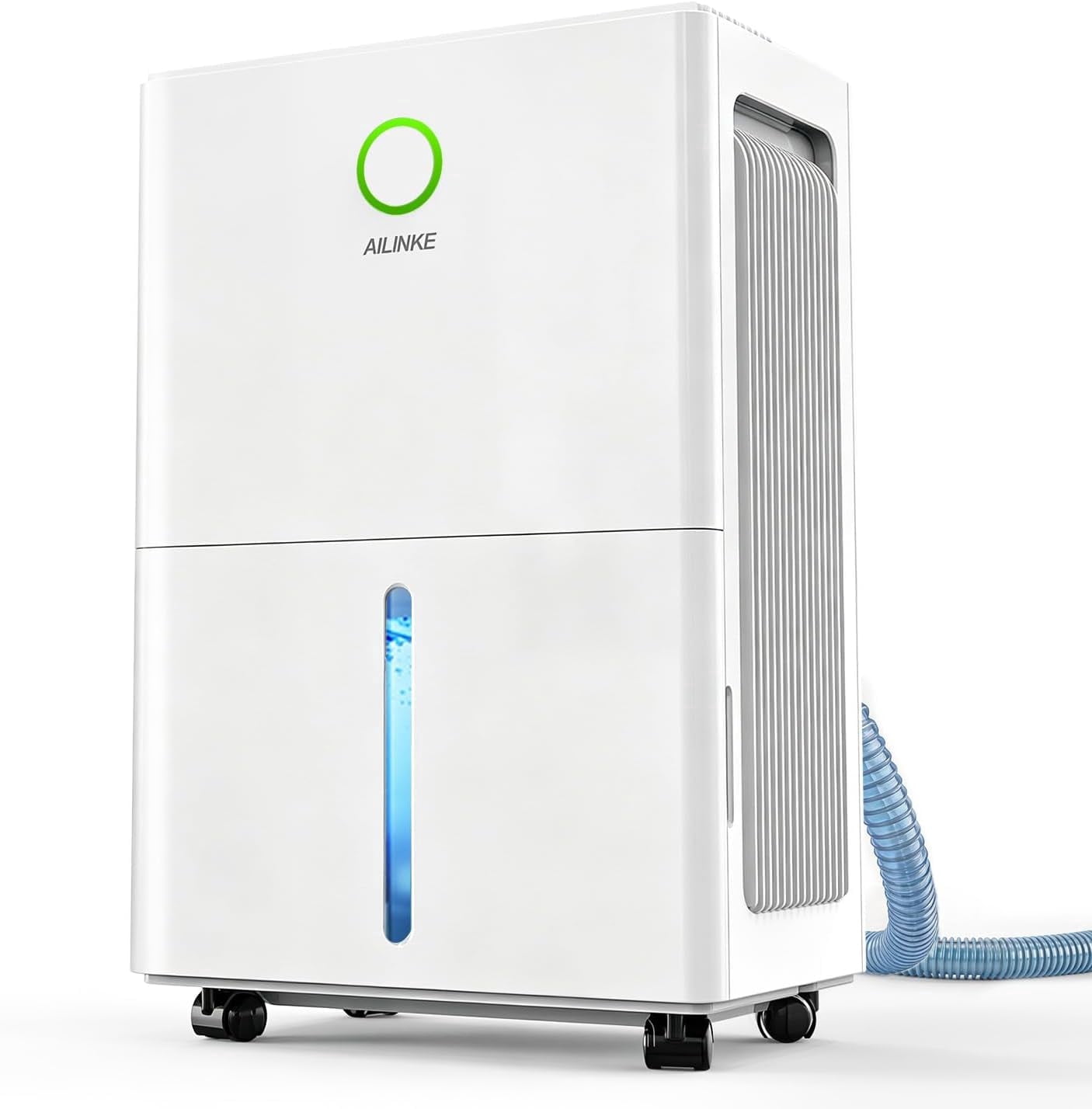 Dehumidifier 10 Pint (DOE) , Dehumidifiers for Home up to 2000 sq ft (MAX 30Pint at 95 F, 90%RH）, Dehumidifier for Basement with Drain Hose, Large Dehumidifier for Bedroom with Auto Humidity Control