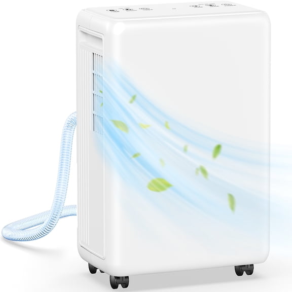 2000 Sq.Ft Dehumidifier for Basement with Drain Hose, 30 Pint/D Quiet Dehumidifiers for Home Large Room Bedroom Bathroom, Intelligent Humidistat, 3 Modes, 24H Timer, Auto Defrost