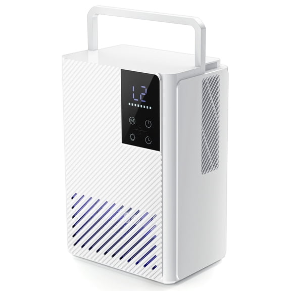 Dehumidifier for Home,Portable Air Dehumidifier with 68OZ Water Tank(500 sqft), Sleep Mode, Auto Shut-Off, Delay-Off Timer, 7 Colors Night Light, 48dB Quiet,for Basement Bathroom Bedroom RV Closet