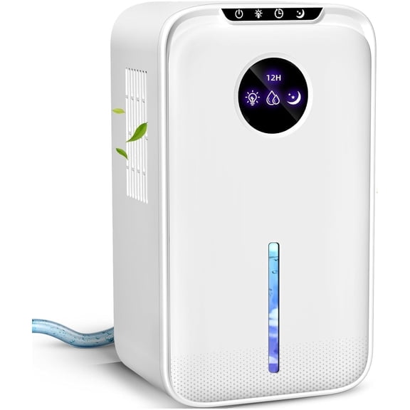 Dehumidifier for Home Small Dehumidifier With Drain Hose Timer Ultra-Quiet with Sleep Mode Auto Shut Off for Bedroom Bathroom Basement Kitchen RV Closet