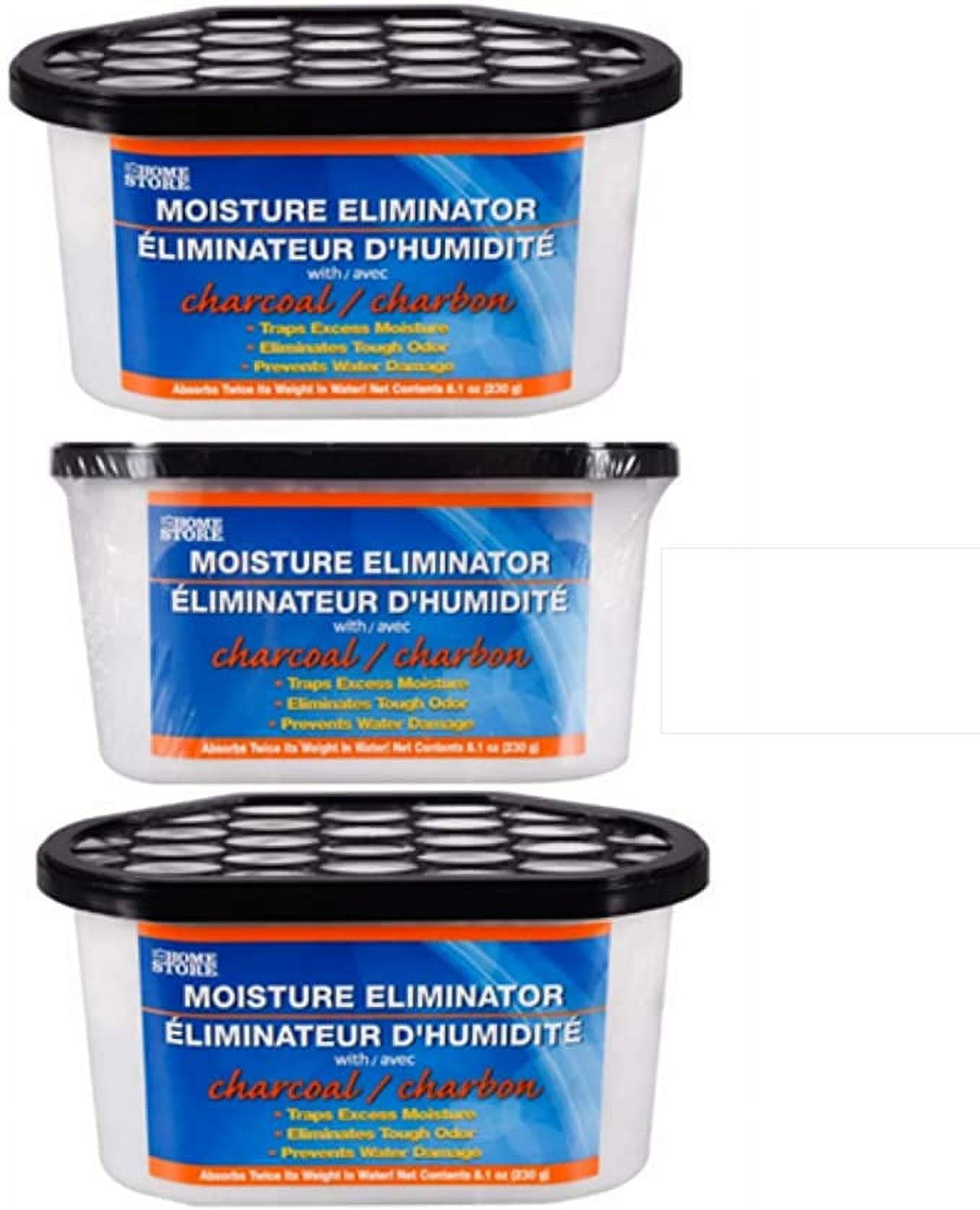 Dehumidifier Pellets Charcoal Moisture and Odor Eliminators (3 Tubs