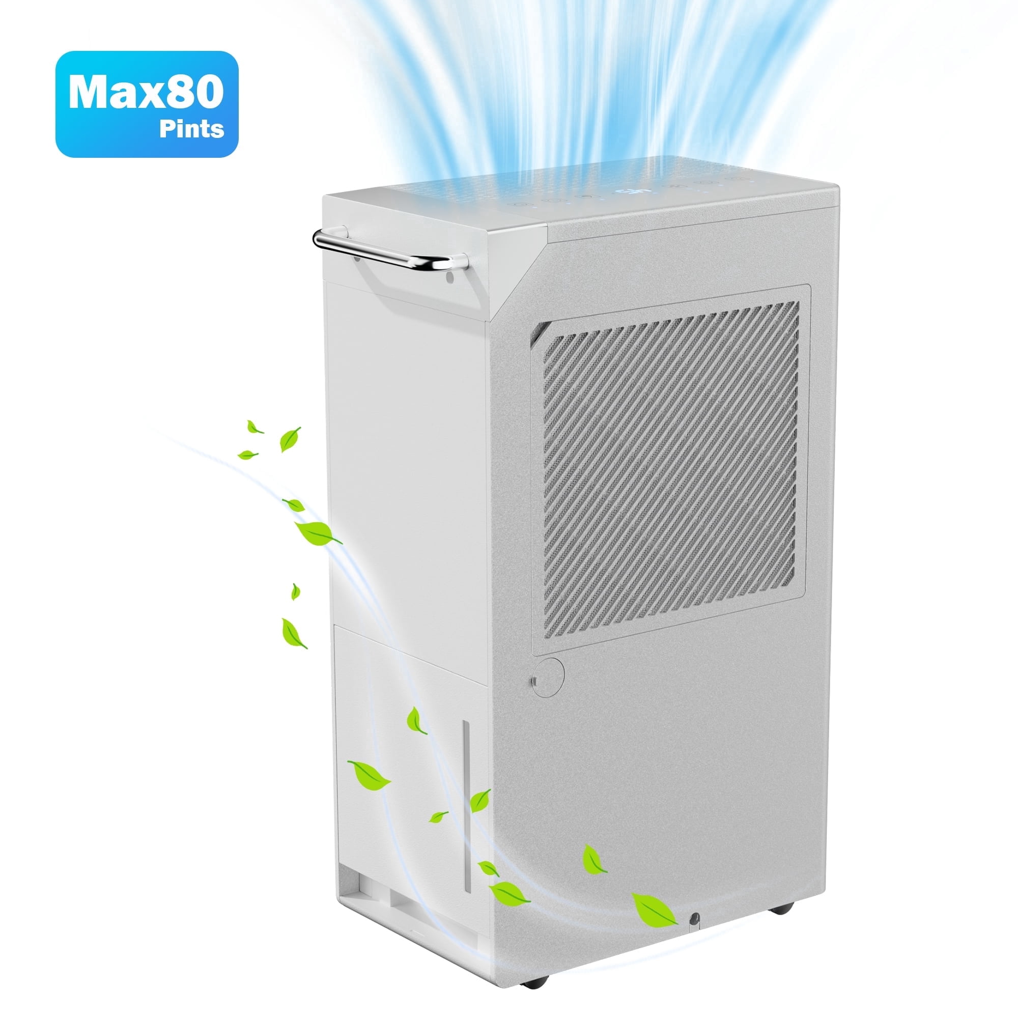 Dehumidifier for Basement & Home, Max 80 Pints, 5600 Sq.ft, Auto Shut Off, Dehumidifier with Drain Hose for Bathroom, Large Room, Garage