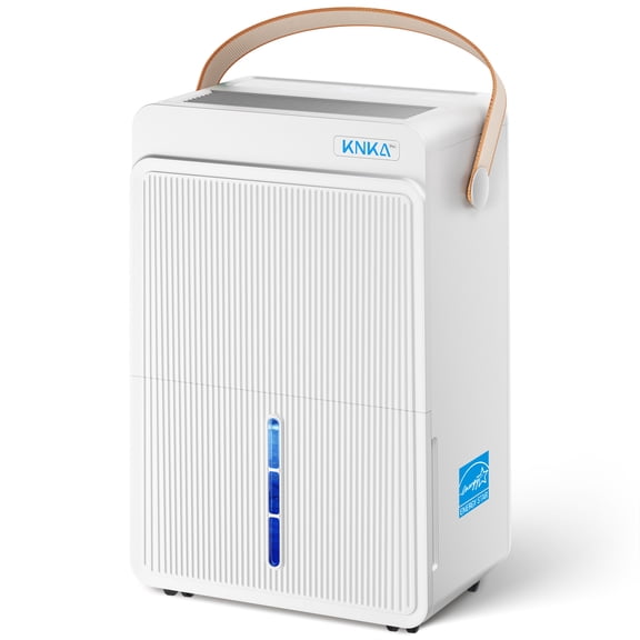 Dehumidifier for Basement and Home with Drain Hose, DOE 20pints/day, Smart Humidity Control,White