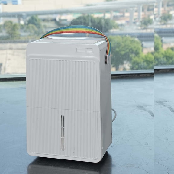 Dehumidifier for Basement and Home with Drain Hose, DOE 20pints/day, Smart Humidity Control,White