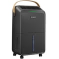 thumbnail image 1 of KNKA Pro Dehumidifier for Home and Basement, MAX 34 Pints Dehumidifier with Drain Hose, Up to 2500 Sq.Ft., Smart Humidity Control, Auto Defrost, Quiet Operation, Black (Test at 95°F, 90% RH), 1 of 10