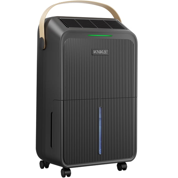 KNKA Pro Dehumidifier for Home and Basement, MAX 34 Pints Dehumidifier with Drain Hose, Up to 2500 Sq.Ft., Smart Humidity Control, Auto Defrost, Quiet Operation, Black (Test at 95°F, 90% RH)