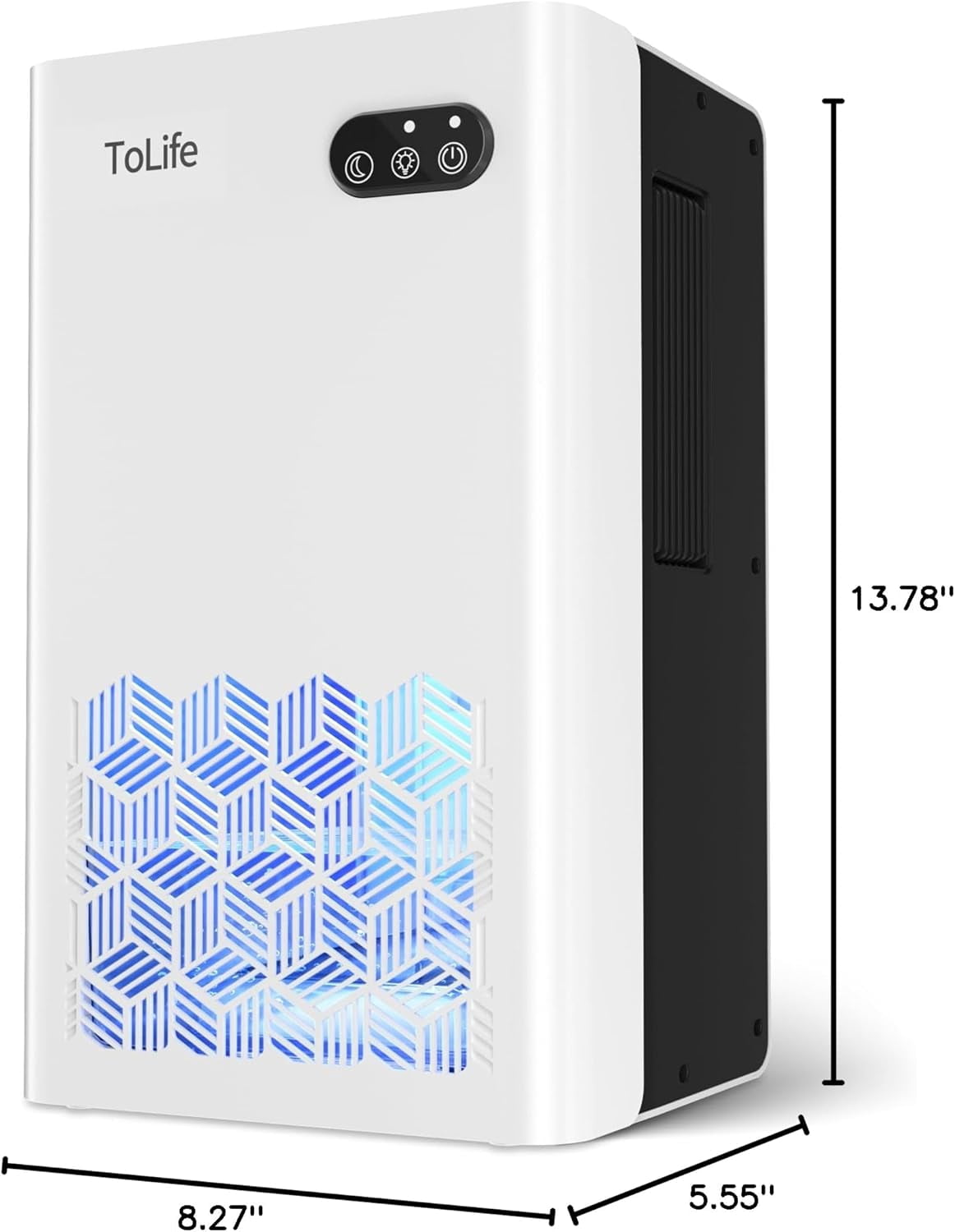 Dehumidifier for Home, 1000 sq.ft Basement Bedroom Bathroom with 95 OZ , Auto Shut Off, 7 LED Lights