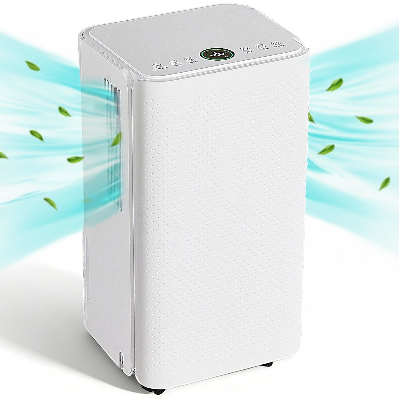 Dehumidifier for Basements, 9 Pint Dehumidifier with Auto Defrost & Drain, 24H Timer, Covers 1,500 Sq. ft for Home, Bedroom, Bathroom