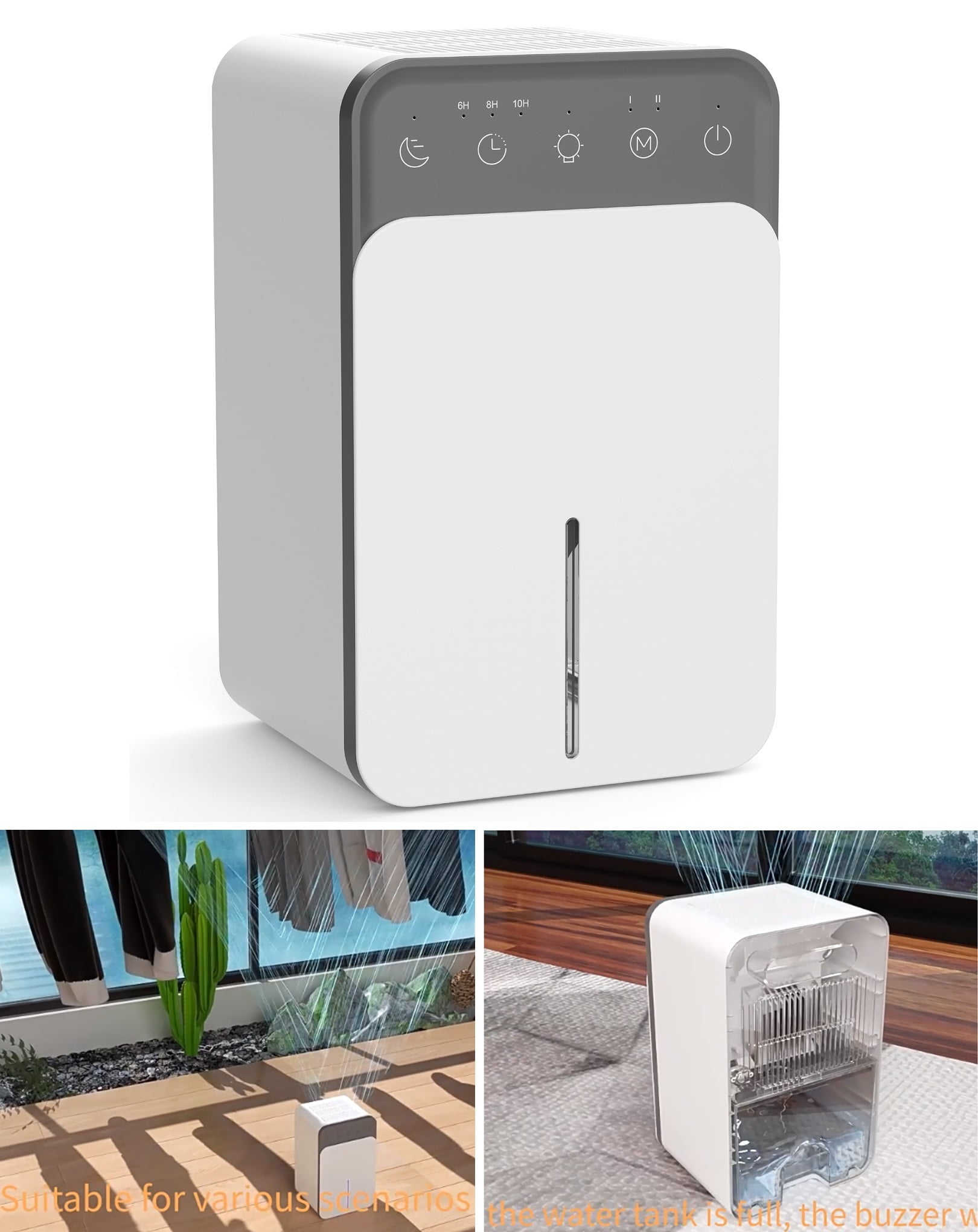 Dehumidifier for Home, 51 oz Water Tank, 1000 sq.ft Dehumidifier for Room Bedroom, Quite with Auto Shut Off