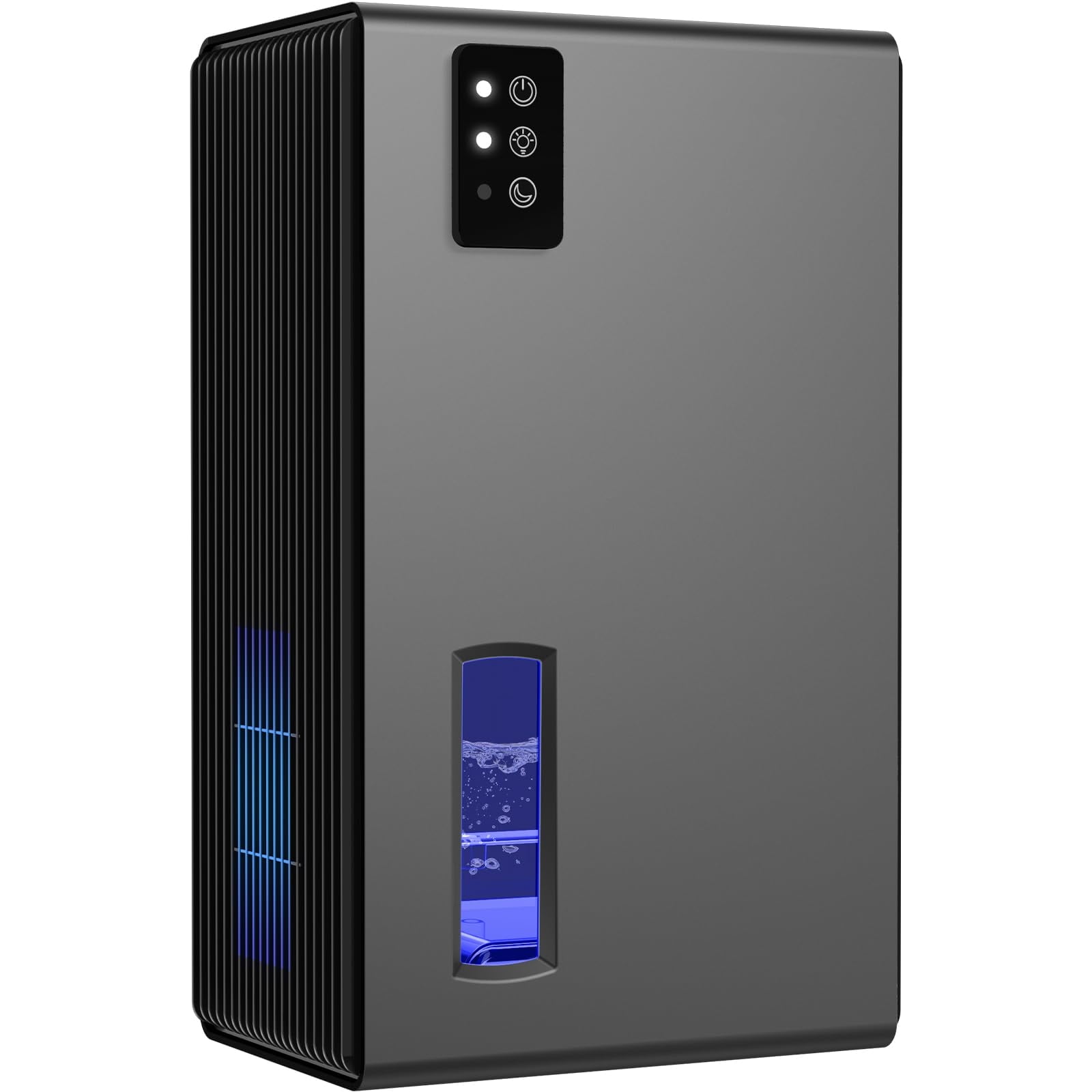 Dehumidifier for Home, 95 OZ Water Tank, (1000 sq.ft) Dehumidifiers for Bathroom Bedroom Basement with Auto Shut Off,7 Colors LED Light (Gray)