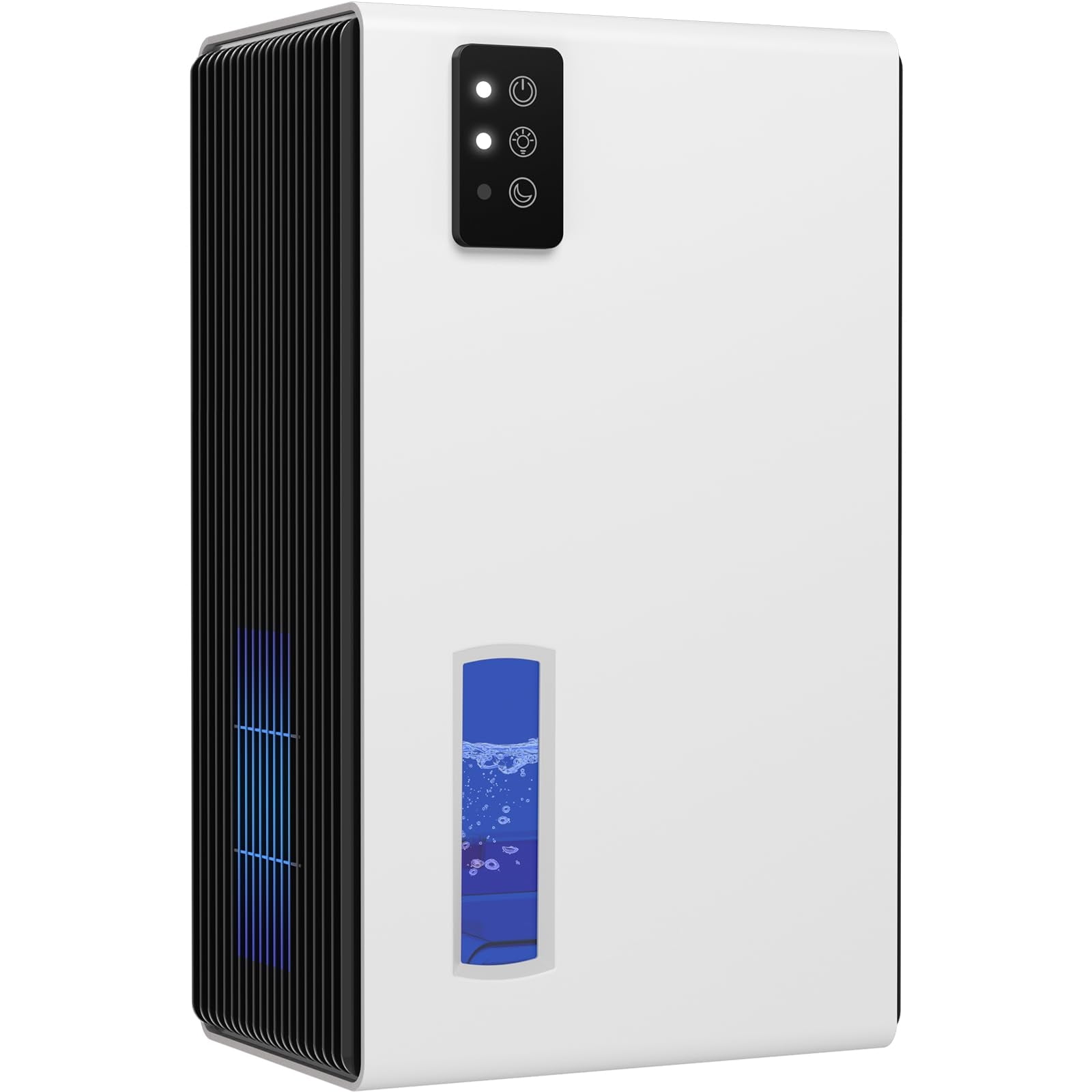 Dehumidifier for Home, 95 OZ Water Tank, (1000 sq.ft) Dehumidifiers for Bathroom Bedroom Basement with Auto Shut Off,7 Colors LED Light(White)