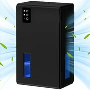 Dehumidifier for Home, 95 oz Water Tank, 800 sq.ft Auto Shut off Small Dehumidifiers for Bathroom Bedroom with 7 Colors LED Light (Black)