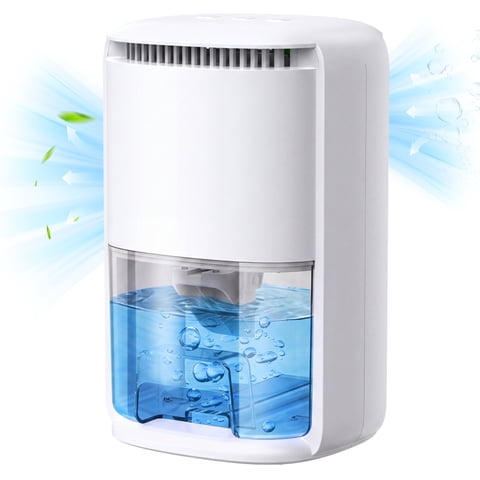 45 OZ Dehumidifier for Bedroom RV, Quiet with Auto Shut Off,  1000 Sq.Ft Small Dehumidifiers for Home Bathroom Closet, 7 Color Light, 45OZ Water Tank