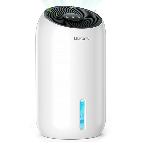 Dehumidifiers, Linskin 720 Sq. Ft. Dehumidifier for Home and Basement, 57oz(1700ml) Quiet Dehumidifiers with Drain Hose, 2 Working Modes, Auto Shut Off - Small Dehumidifier for Bathroom, Bedroom, RV