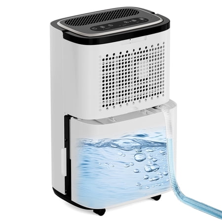 Mayoume 10,000 BTU 115V Low Noise Portable Dehumidifier With Drain Hose, Covers up to 4500 Sq. Ft., Powerful Moisture Removal and Humidity Control