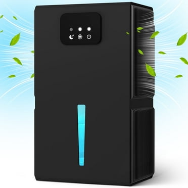 EGEH Dehumidifiers for Home, 85 OZ Dehumidifier for Room with Auto Shut Off, Sleep Mode (800 sq. ft) Black