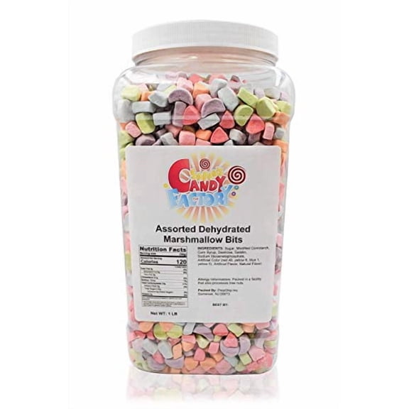 Dehydrated Cereal Marshmallows, 1 Pound Bulk Bag Mini Dehydrated Marshmallows, The Hampton Popcorn & Candy Company