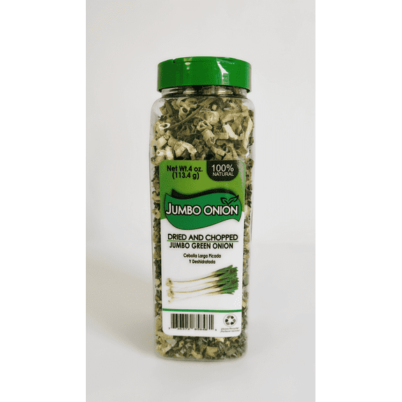 Dehydrated Dried Chopped Jumbo Green Onion Flakes. 4 Oz pantry jar ! 100% natural