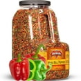thumbnail image 1 of Dehydrated Dried Red and Green Bell Peppers Mix by It's Delish - 48 Oz 3 lbs Restaurant Gallon Size Jug With handle - Sealed to Maintain Freshness - Chopped & Dried Vegetable Spice Seasoning, 1 of 7