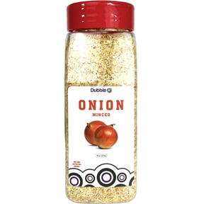Dehydrated Minced Onion Flakes - 8 oz. Non GMO, Kosher, Halal, and Gluten Free Dubble O Brand