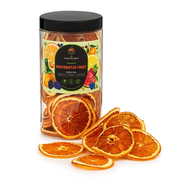 Dehydrated Orange Slices Wheels | 100% Natural Air-Dried Citrus Fruit Slices | Dried Orange Wheels for Garnishing Cocktails, Gin, Baking, Teas & Crafts | Vegan & Gluten-Free | 175g