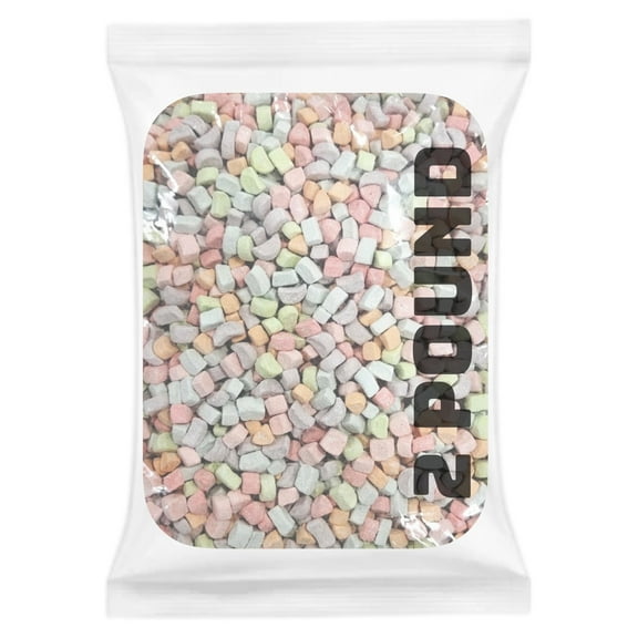 Dehydrated Rainbow Mashmallows Bulk Value Pack 2 Pound Sealed Bag