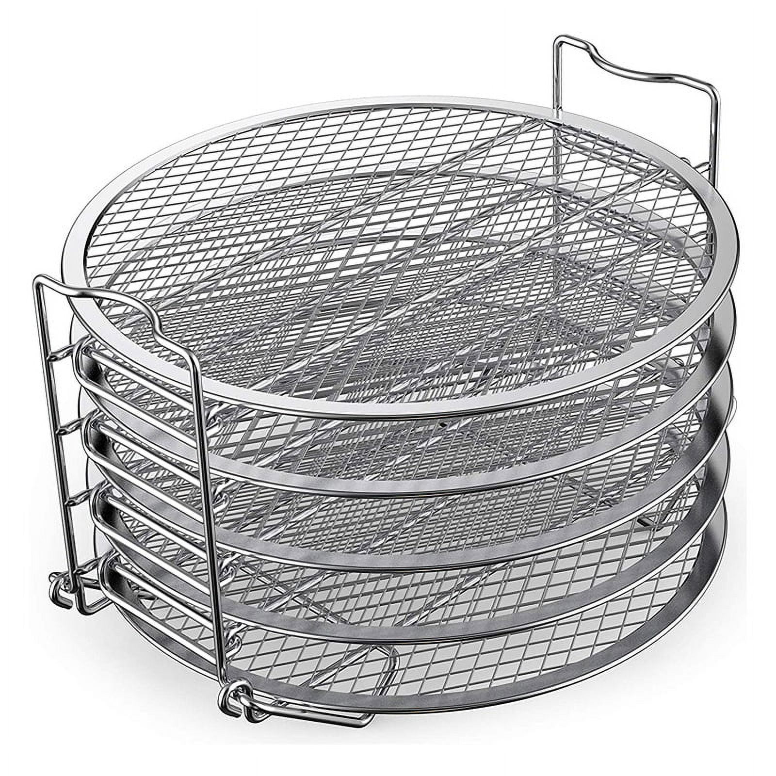 Sicheer Dehydrator Rack Stainless Steel Stand Accessories Compatible with Ninja Foodi Pressure Cooker and Air Fryer 65 and 8 qt, Compatible with Insta