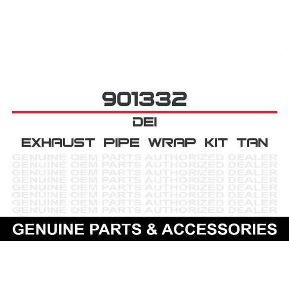 Dei Motorcycle Exhaust Wrap Kt Tan Wrap White Coating