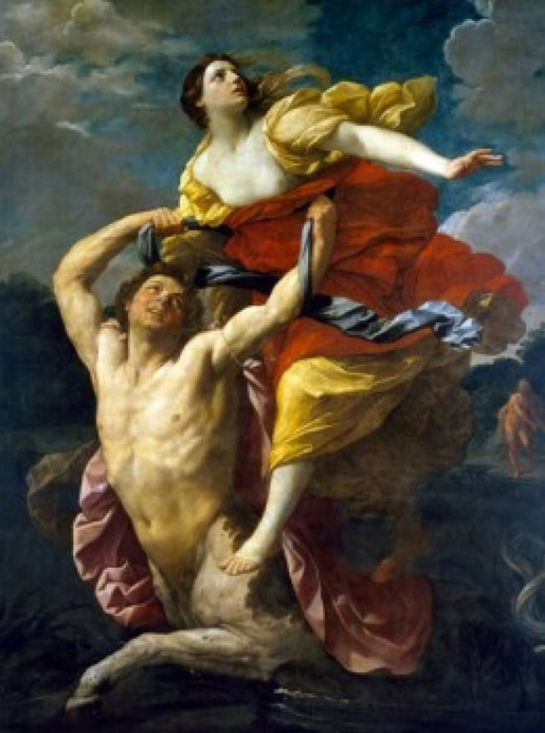 Deianeira Abducted by the Centaur Nessus by Guido Reni Circa 1620-1621 (1575-1642) France Paris Musee du Louvre Canvas Art - Guido Reni (18 x 24)
