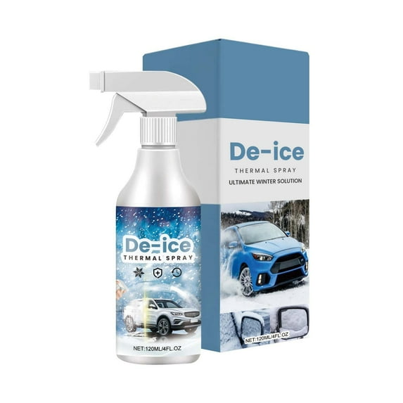 Deicing Spray for Snow and Ice Removal – Fast-Acting, Long-Lasting Anti-Fog and Anti-Dust Protection for Safe Winter Driving, Suitable for All Vehicle Types and Severe Weather Conditions